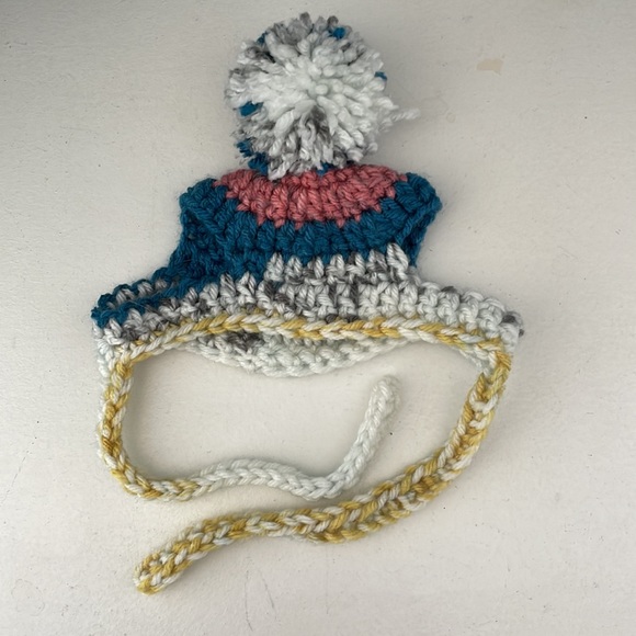 100 % Handmade Crochet Dog/Pet/Cat Hat Beanie - Extra Small to Small - Picture 2 of 5